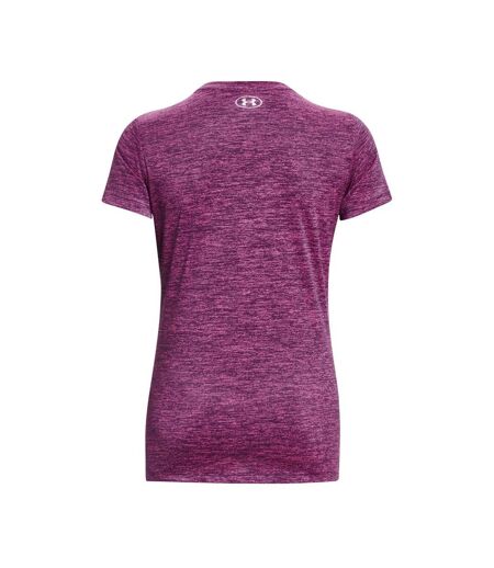 T-Shirt Violet femme Under Armour Twisted Tech - M