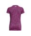 T-Shirt Violet femme Under Armour Twisted Tech - M-2