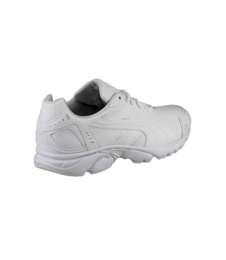 Puma Axis/Hahmer Mens Lace-Up Non-Marking Trainer / Mens Trainers / Mens Sports (White) - UTFS961
