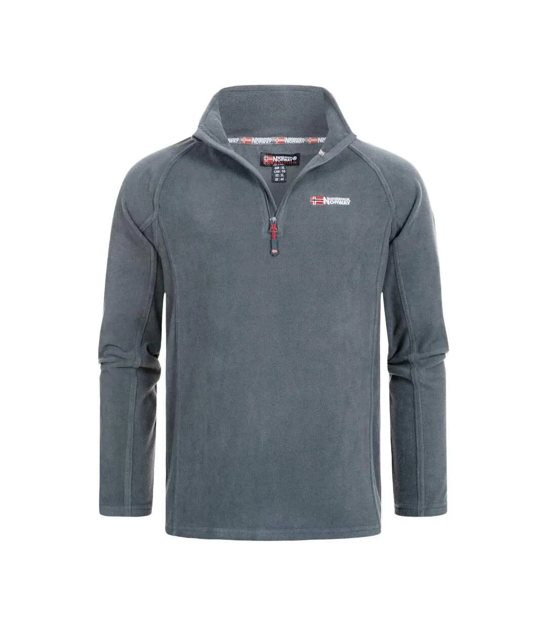 Veste polaire 1/4 de zip grise homme geographical norway men 233-1