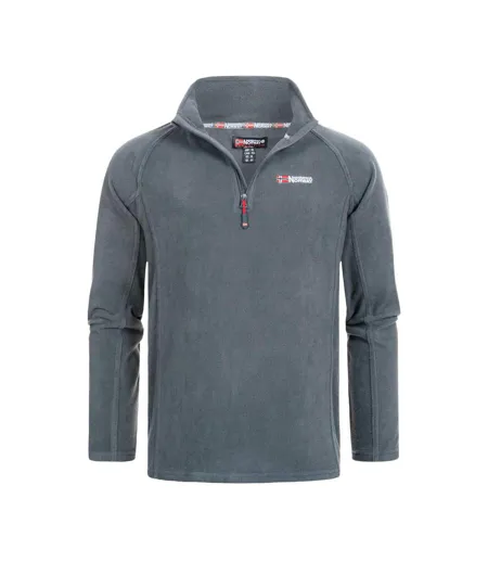 Veste polaire 1/4 de zip grise homme geographical norway men 233