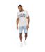 Mens wilsby t-shirt grey marl Crosshatch-3