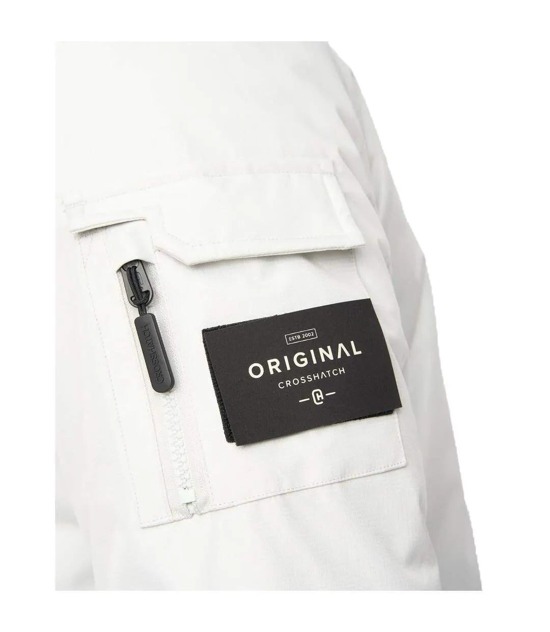 Parka Parkmoore Mve Homme Blanc Cassé Crosshatch-4
