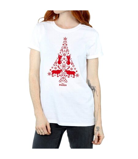 Disney - T-shirt FROZEN CHRISTMAS TREE - Femme (Blanc) - UTBI24687