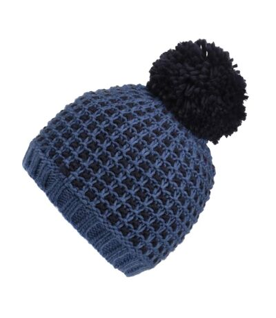 Womens/ladies Dalary Bobble Beanie Slate Blue Navy Regatta