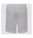 SOLS Mens Olimpico Soccer Shorts (White/Black) - UTPC2788