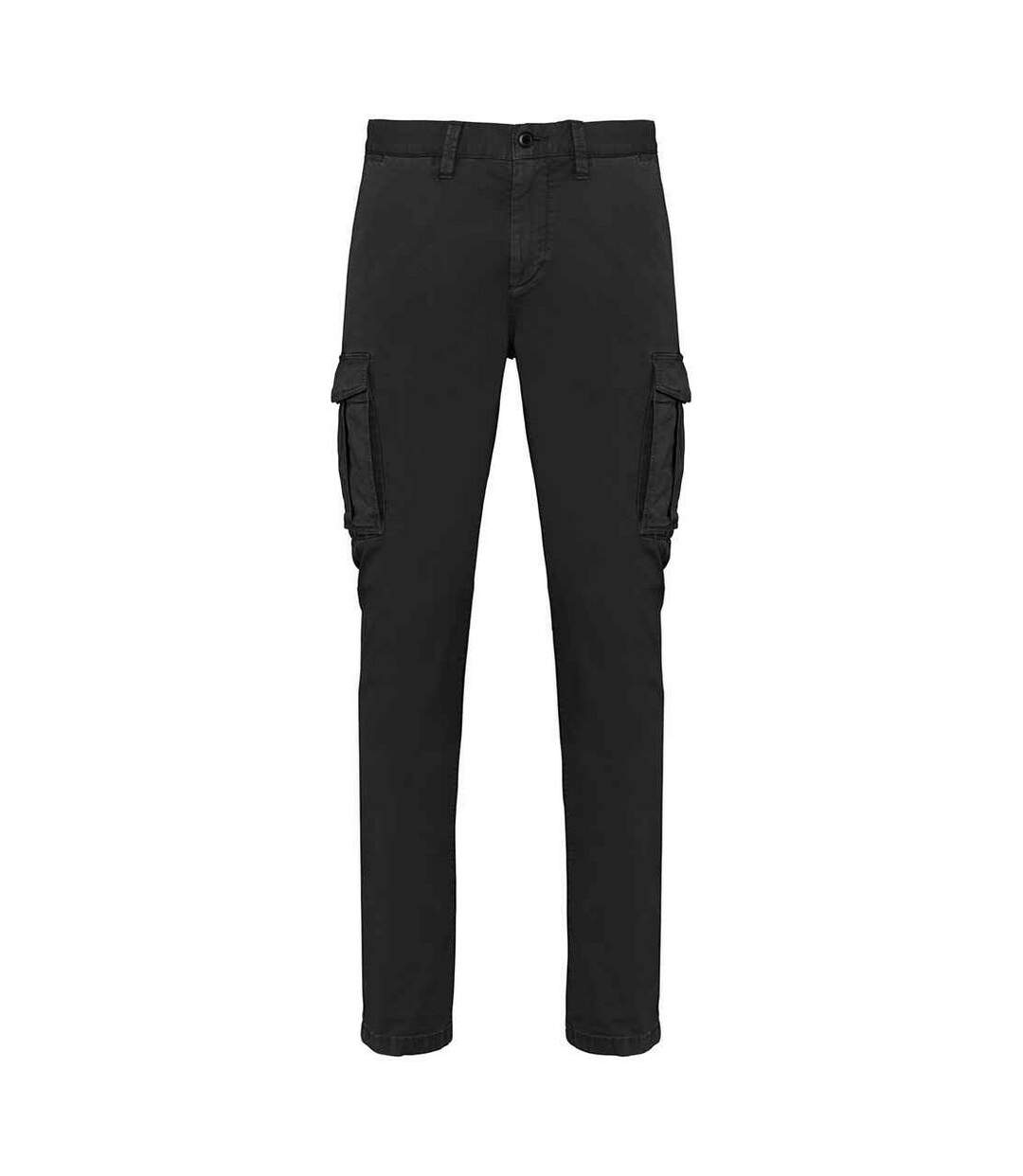 Pantalon cargo homme noir délavé Native Spirit