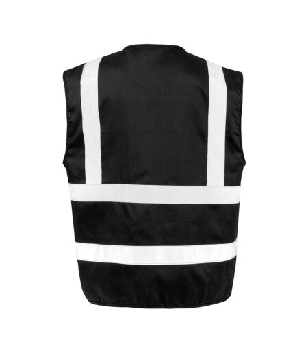 Unisex adult heavy duty security vest black SAFE-GUARD by Result