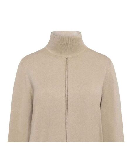 Womens/ladies Turtle Neck Regular Jumper Rust Copper Boss