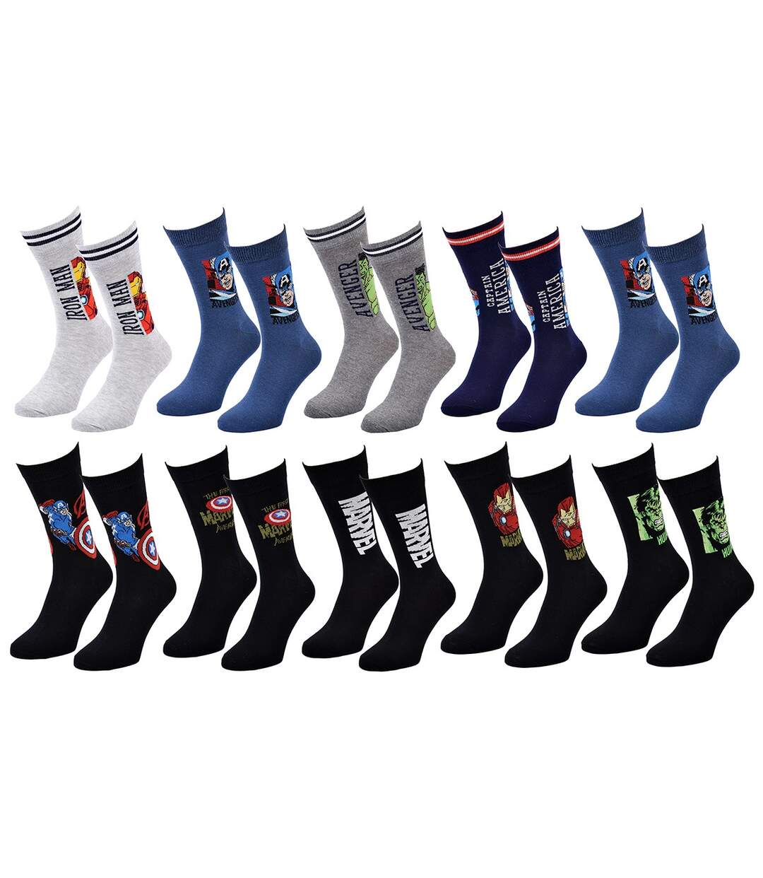 Chaussettes AVENGERS Pack de 10 Paires-2