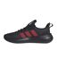 Mens Kaptir 4.0 Leather Trainers Charcoal Red Adidas-3