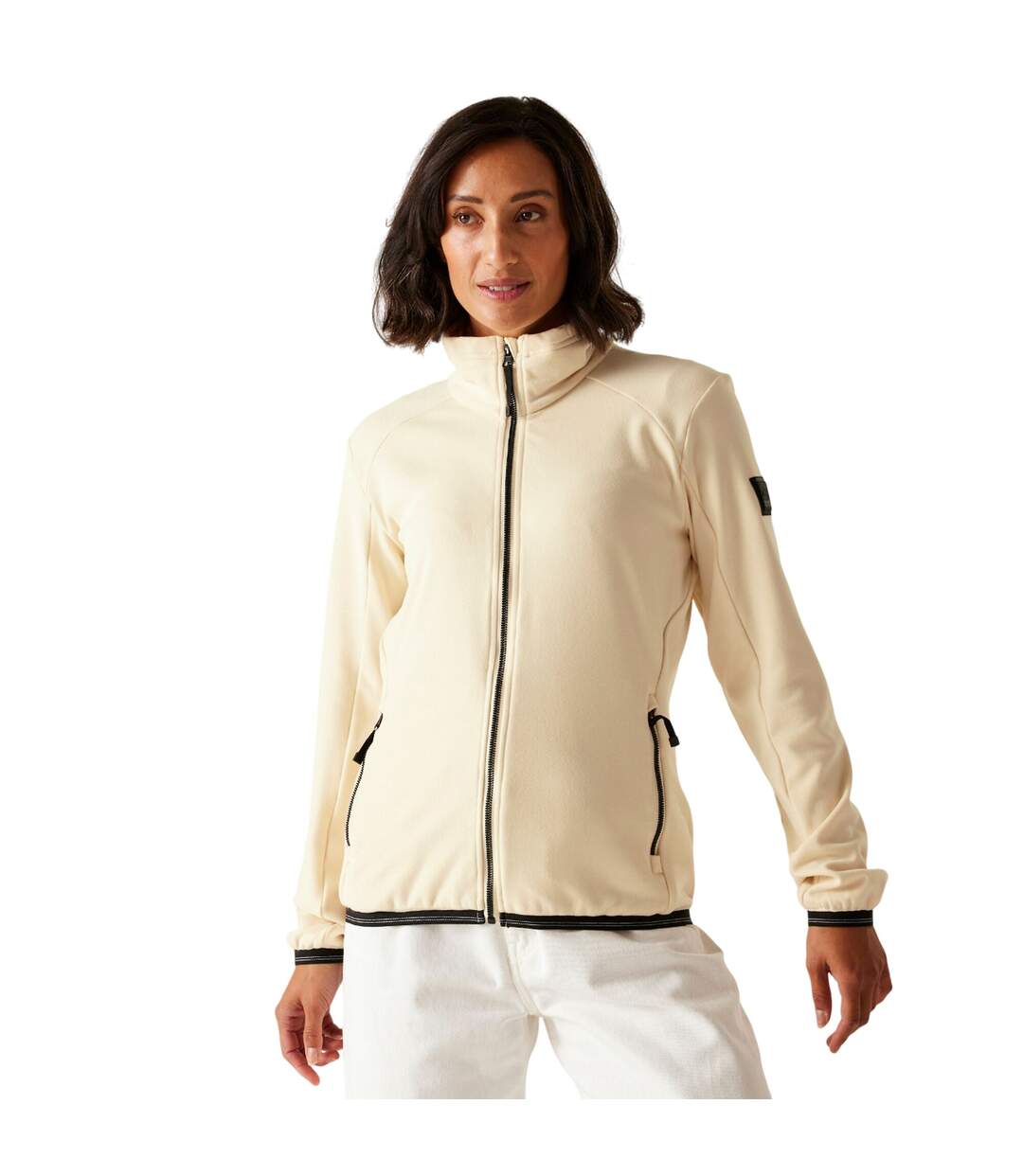 Womens/ladies Bayhill Zipped Fleece Jacket Light Vanilla Regatta-1