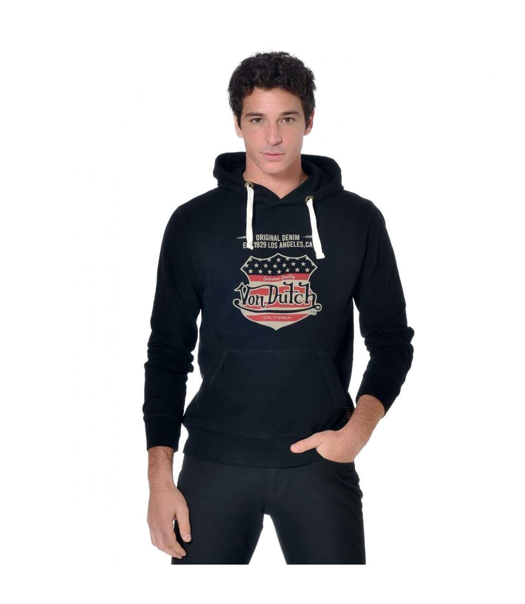 Sweat Von Dutch homme à capuche imprimé devant Brave