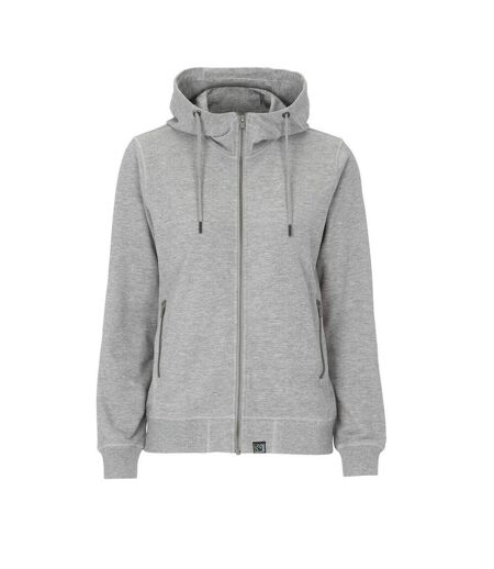 Veste À Capuche Femme Gris Chiné Cottover