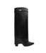 Womens/ladies Nareva Fold Over Knee-high Boots Black Where's That From-2