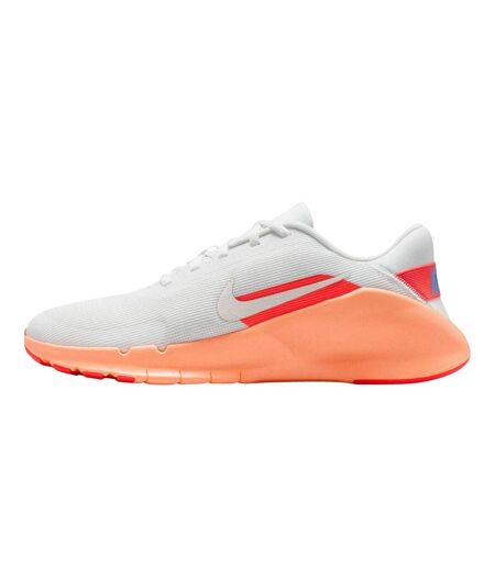 Mens Flex Trainers White Orange Nike