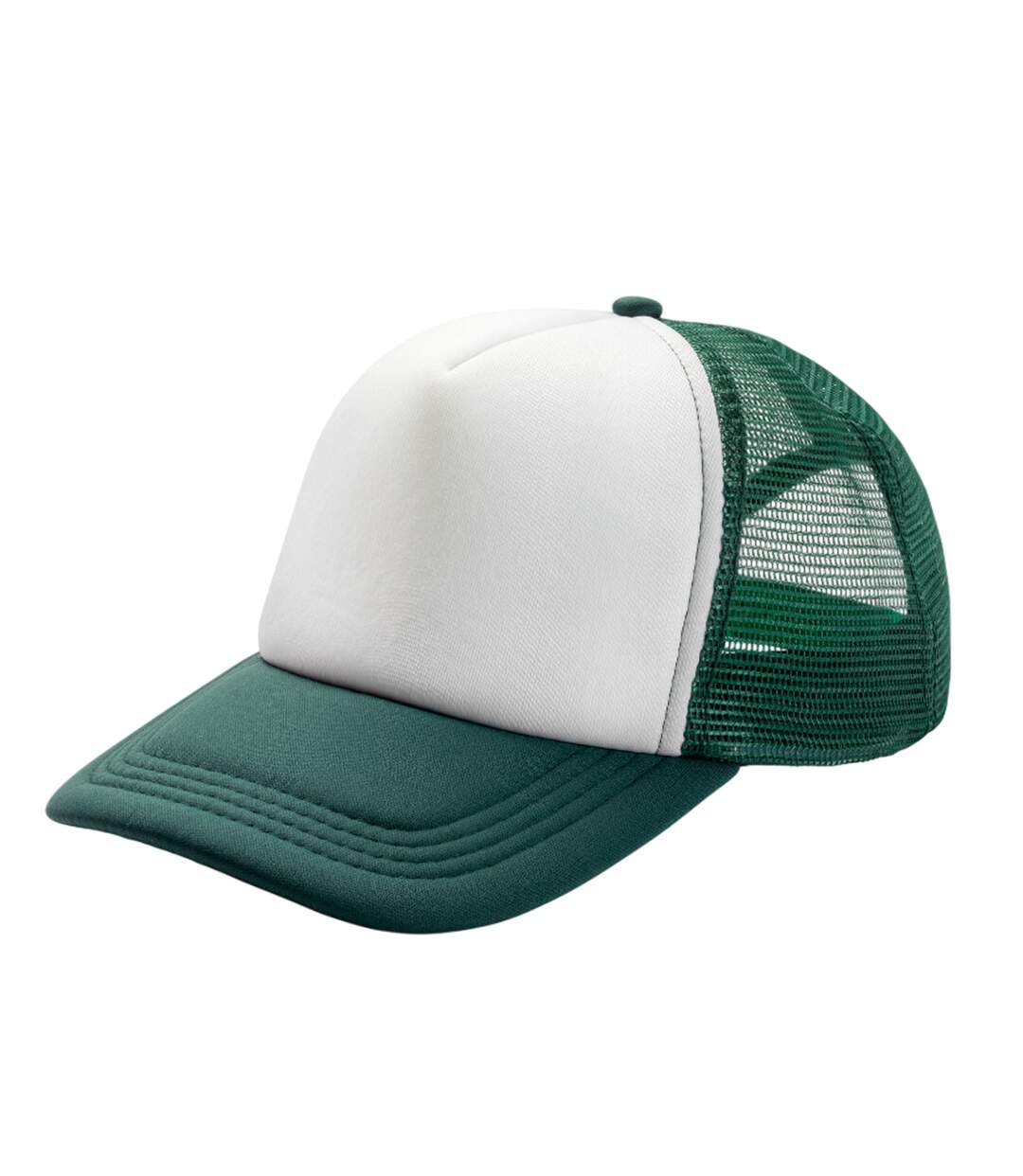 Casquette Trucker Detroit Vert Bouteille Blanc Result Headwear-2