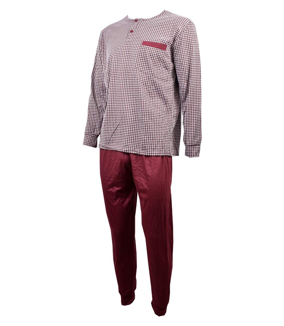 Pyjama Homme Long Eco 2305 BORDEAUX-2