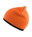 Bonnet Orange Vif Noir Result Winter Essentials-3