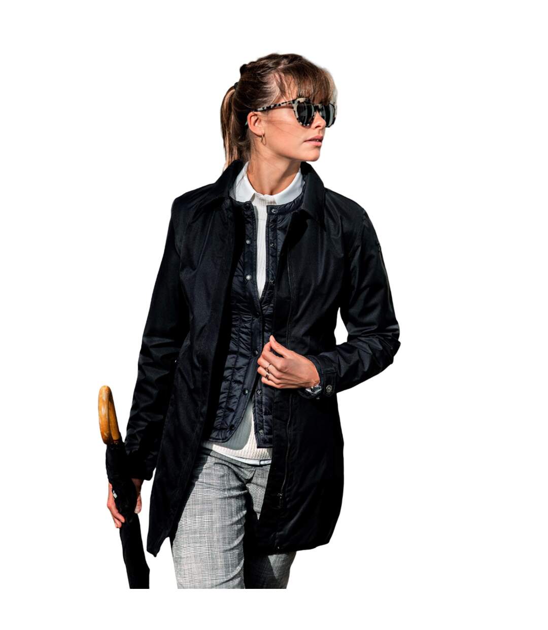 Seattle veste style trench femme noir Nimbus