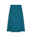 Jupe Mi-longue Motif/style Cercle Femme Bleu Sarcelle Lazy Jacks-3