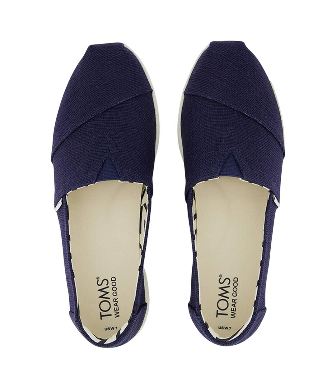 Womens/ladies Alpargata Plus Shoes Navy Toms-3