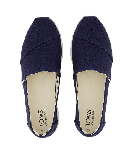 Womens/ladies Alpargata Plus Shoes Navy Toms