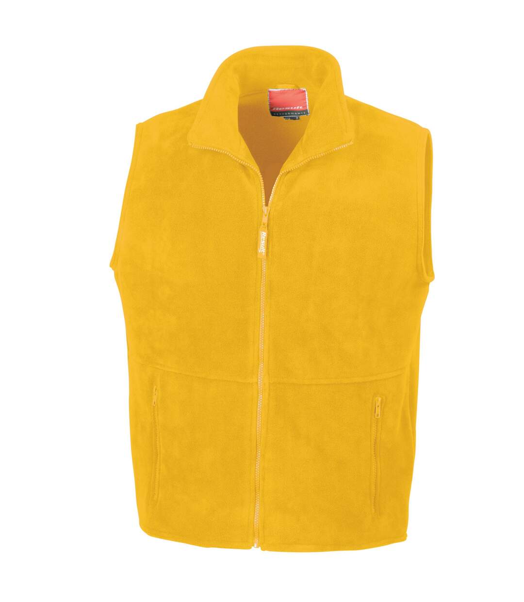 Unisex adult polartherm fleece lined body warmer yellow Result-1