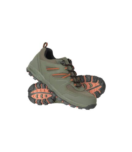 Mountain Warehouse Mens Mcleod Outdoor Wide Walking Shoes (Khaki Green) - UTMW1263
