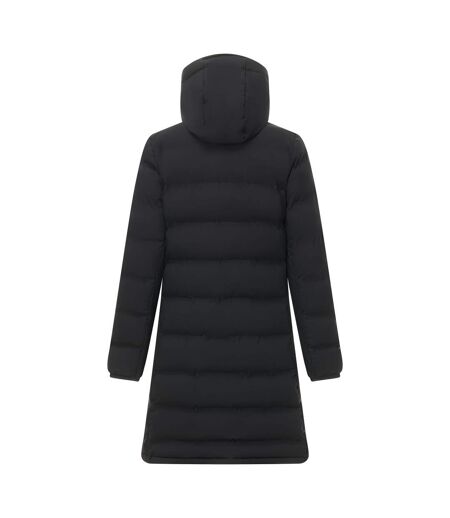 Womens/ladies Altoro Longline Padded Jacket Black Mocha Regatta