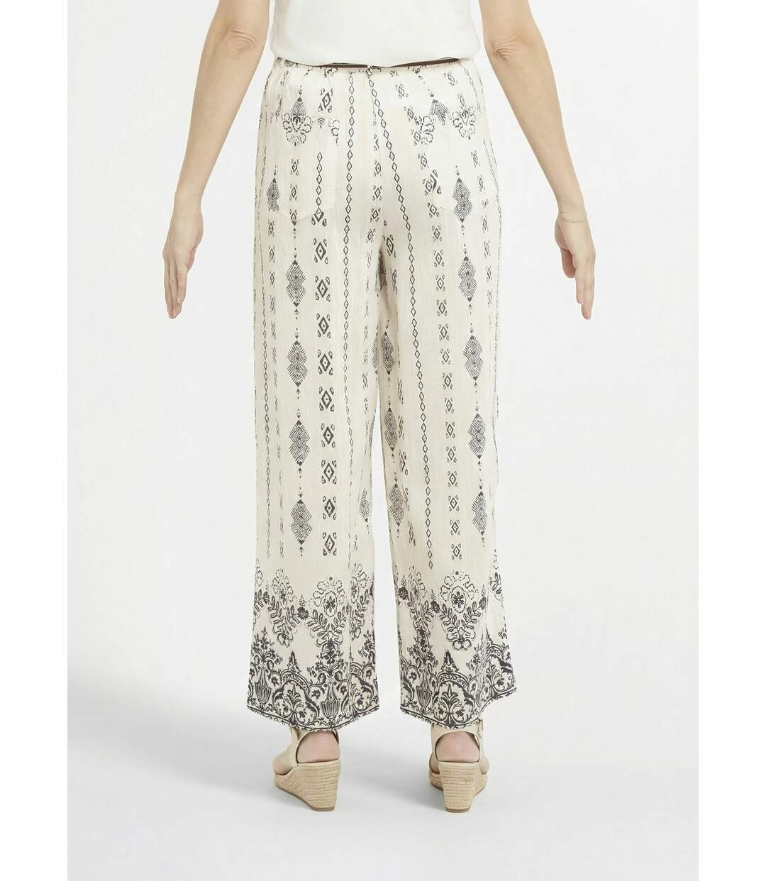 Pantalon large ethnique + foulard taille-2
