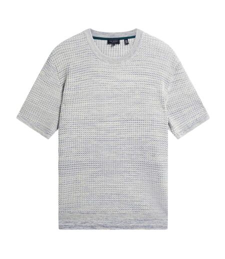 T-shirt Motif/style Texturé Homme Blanc Bleu Ted Baker