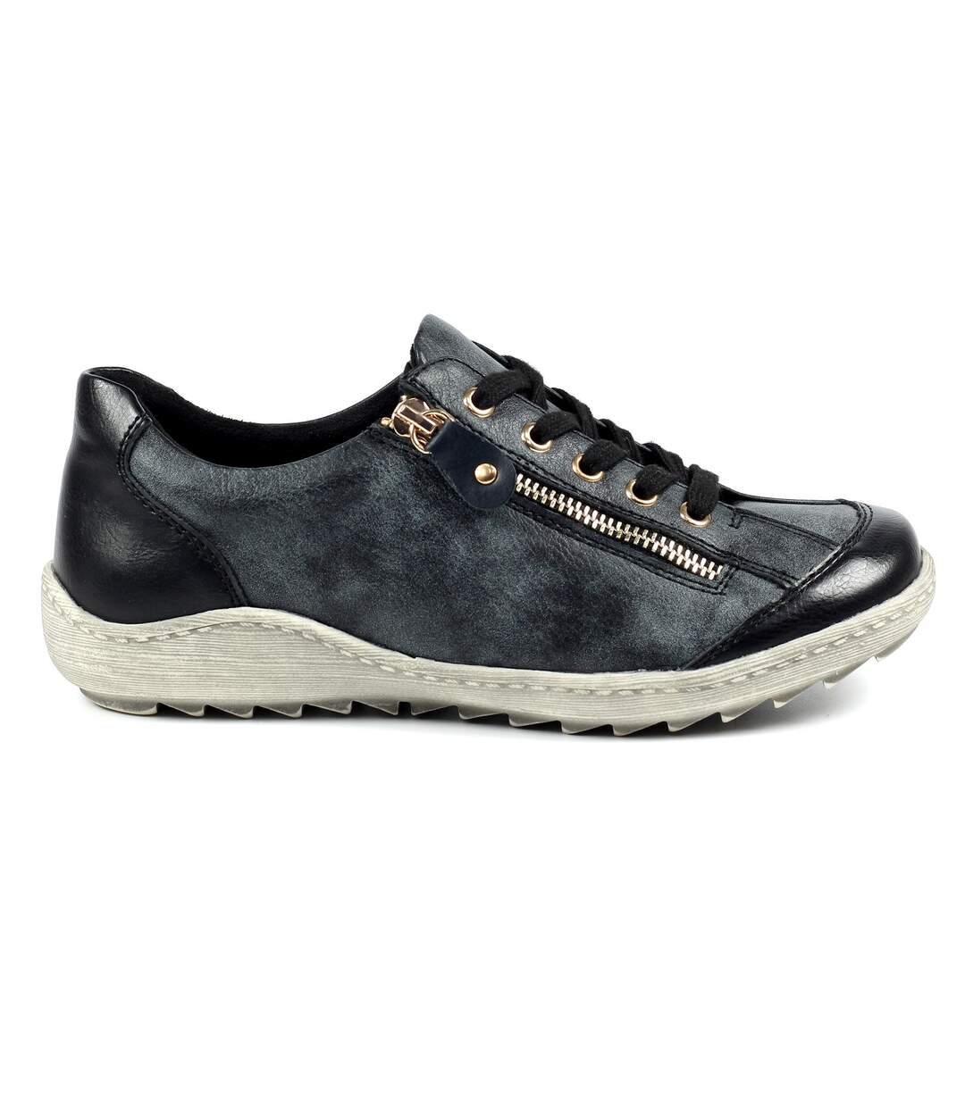 Baskets bianca femme noir Lunar