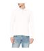 Polo manches longues homme blanc Stedman-3