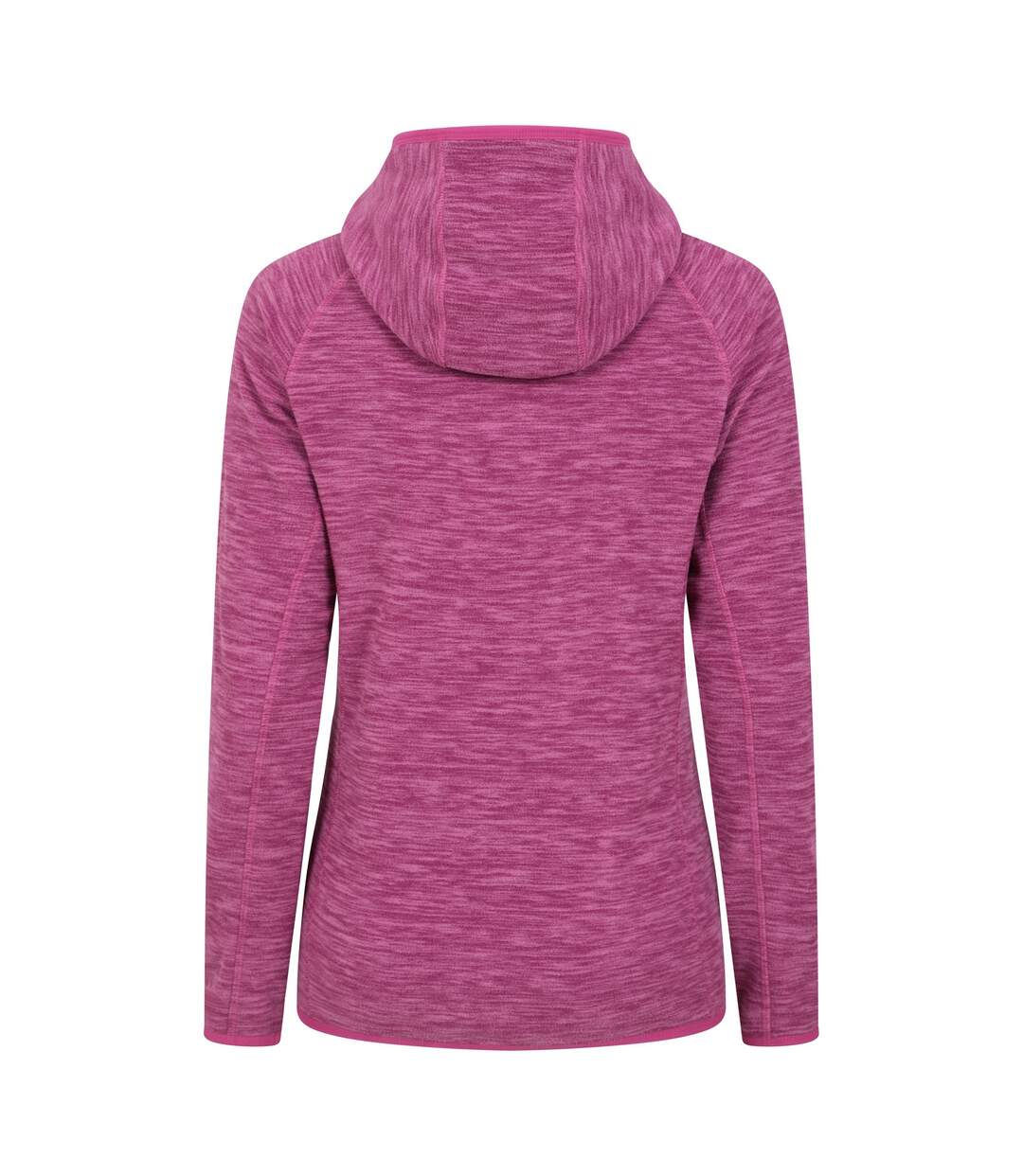 Womens/ladies lleyn ii melange full zip hoodie berry Mountain Warehouse