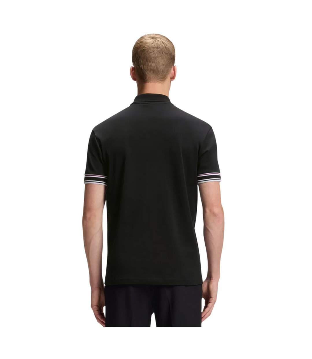 Polo Motif/style Lisse Zone Homme Noir Boss-3
