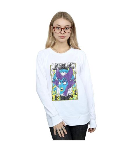 Disney Sweatshirt Femme/Les femmes - Poster Maleficent (Blanc) - UTBI42303