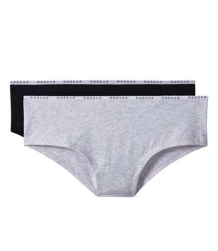 Lot de 2 boxers noir/gris Lola