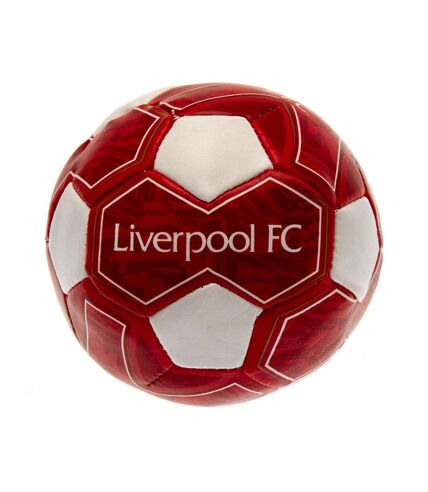 Liverpool FC Crest Soft Mini Football (Red/White) (One Size) - UTTA10337