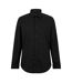 Mens Textured Point Collar Shirt Black Armani Exchange-2