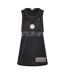 Womens/ladies Mesh Performance Basketball Jersey  Black Puma-3