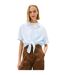 Chemise Manches Courtes Motif/style À Rayures Femme Bleu Poudré Tommy Jeans-1