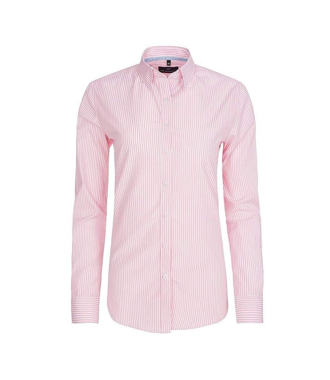 Chemisier Cuba Femme Rose Blanc Di Selentino-1