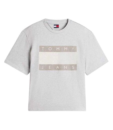 Mens Logo Jersey T-shirt Grey Heather Tommy Jeans
