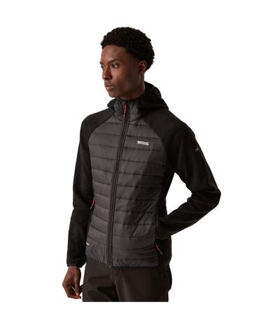 Mens Newhill Quilted Hybrid Jacket Black Regatta