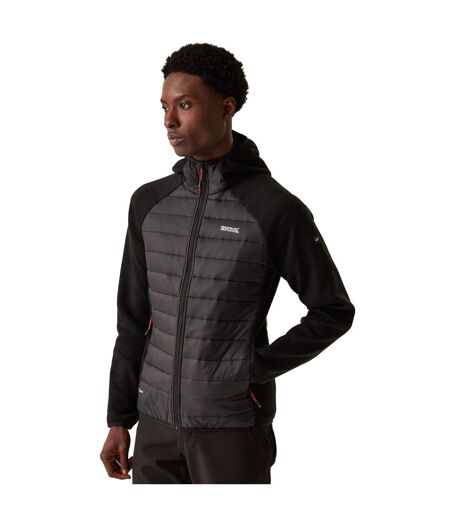 Mens Newhill Quilted Hybrid Jacket Black Regatta