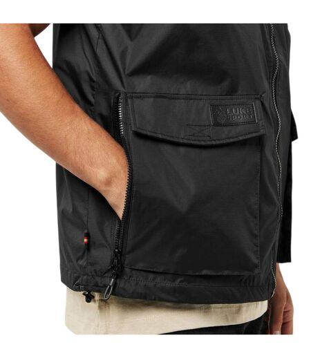 Veste Sans Manches Motif/style Logo Tech Homme Noir Vif Luke 1977
