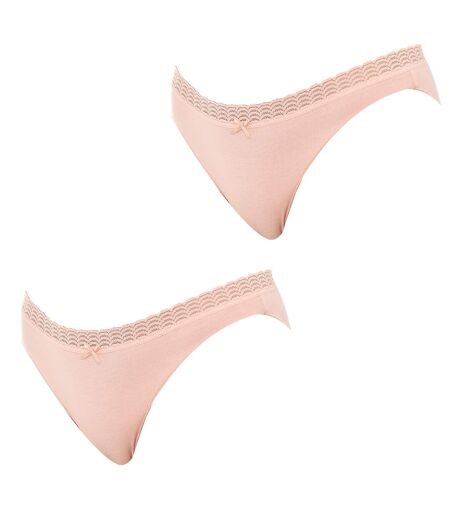 Pack-2 Eco-Dim panties with matching interior lining D09AJ women's sustainable and comfortable design for everyday