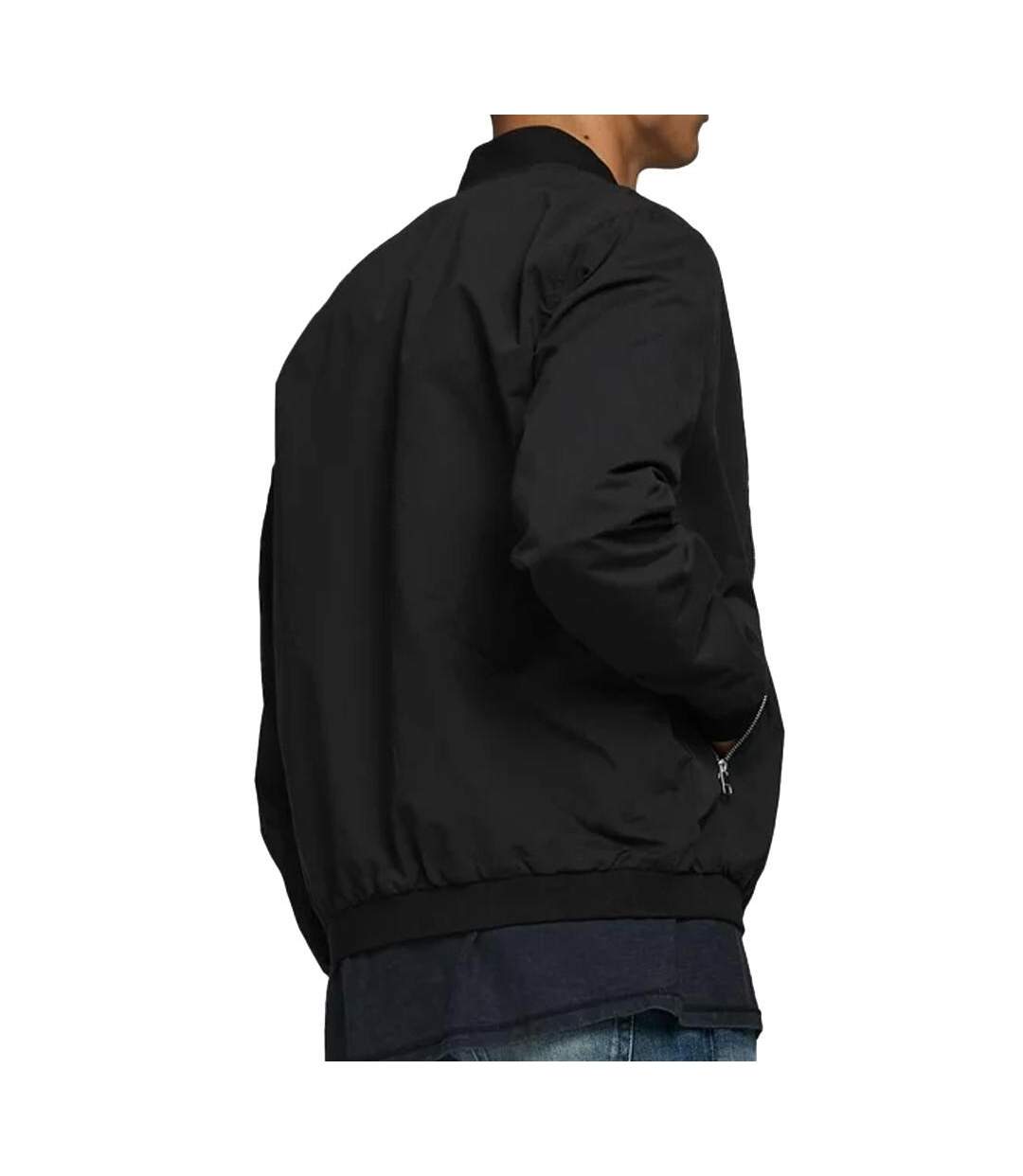 Bomber noir homme jack & jones mash-2