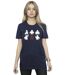 Disney - T-shirt BIG HERO BAYMAX MANY POSES - Femme (Bleu marine) - UTBI15585-2